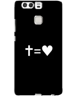 Чохол для Huawei P9 з картинкою «Хрест та Серце»