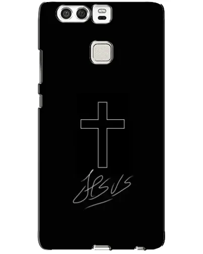 Чехол для Huawei P9 с картинкой «Графический крест Jesus» Чехол для Huawei P9 с картинкой «Графический крест Jesus»
