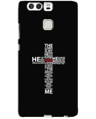 Чехол для Huawei P9 с картинкой «Текстовый крест» Чехол для Huawei P9 с картинкой «Текстовый крест»