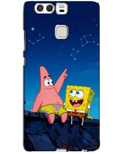 Чехол для Huawei P9 с картинкой «Губка Боб и Патрик ночью» Чехол для Huawei P9 с картинкой «Губка Боб и Патрик ночью»