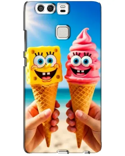 Чехол для Huawei P9 с картинкой «Спанч Боб мороженое» Чехол для Huawei P9 с картинкой «Спанч Боб мороженое»