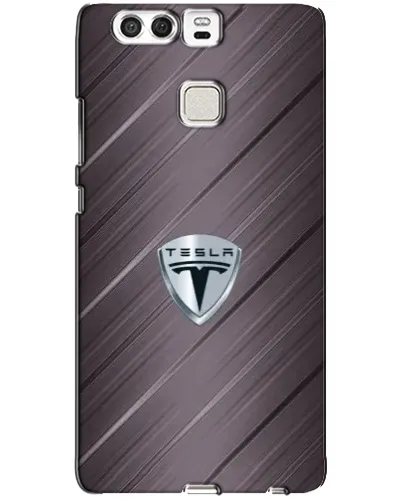 Чохол для Huawei P9 з картинкою «Металева текстура Tesla»