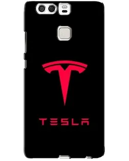Чохол для Huawei P9 з картинкою «Tesla Red Logo»