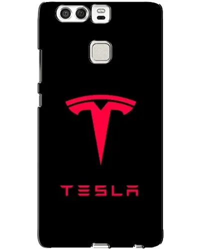 Чохол для Huawei P9 з картинкою «Tesla Red Logo»