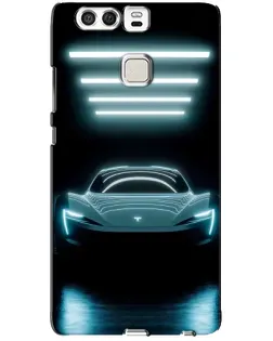 Чохол для Huawei P9 з картинкою «Tesla в неоні»