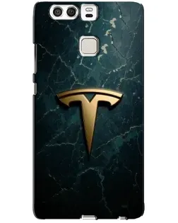 Чохол для Huawei P9 з картинкою «Мармурова Tesla Gold»