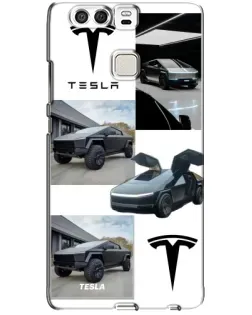 Чохол для Huawei P9 з картинкою «Колаж Cybertruck Tesla»