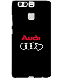 Чохол для Huawei P9 з картинкою «Логотип Audi Heart»