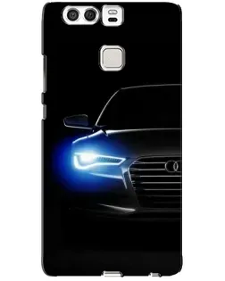Чохол для Huawei P9 з картинкою «Неоновий погляд Audi»