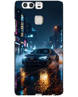 Чохол для Huawei P9 з картинкою «Нічне місто та Audi»