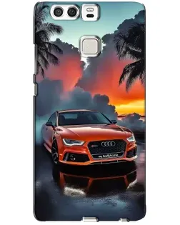 Чохол для Huawei P9 з картинкою «Audi — захід сонця»