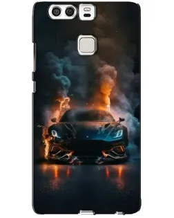 Чохол для Huawei P9 з картинкою «Lamborghini димна естетика»