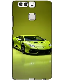 Чохол для Huawei P9 з картинкою «Салатовий Lamborghini Huracan»