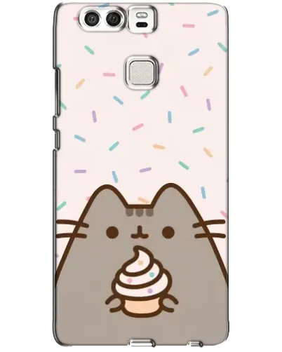Чехол для Huawei P9 с картинкой «Пушин с кексом»