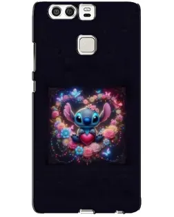 Чохол для Huawei P9 з картинкою «Stitch у квітах»