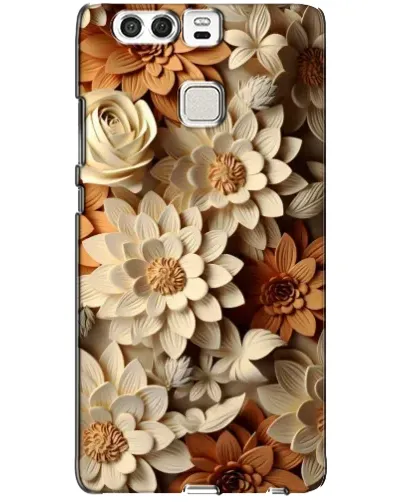 Чехол для Huawei P9 с картинкой «Бежевый флористический декор» Чехол для Huawei P9 с картинкой «Бежевый флористический декор»