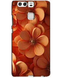 Чохол для Huawei P9 з картинкою «Помаранчева макро квітка»