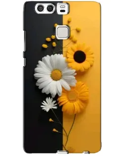 Чохол для Huawei P9 з картинкою «Соняшник та ромашка»