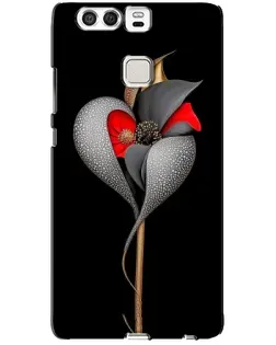 Чохол для Huawei P9 з картинкою «Срібна фантазійна квітка»