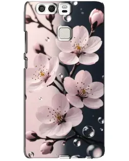 Чохол для Huawei P9 з картинкою «Ніжня сакура та краплі»