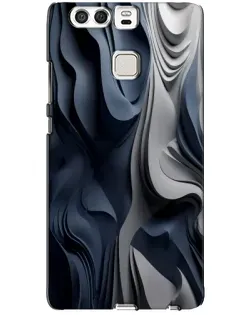 Чохол для Huawei P9 з картинкою «Об'ємні сині складки»