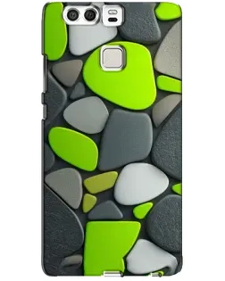 Чехол для Huawei P9 с картинкой «Яркая неоновая галька»