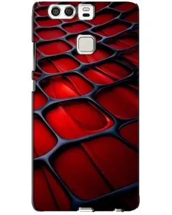 Чехол для Huawei P9 с картинкой «Красная глянцевая сетка»