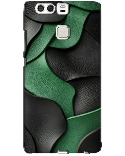 Чехол для Huawei P9 с картинкой «Зеленые кожаные волны» Чехол для Huawei P9 с картинкой «Зеленые кожаные волны»