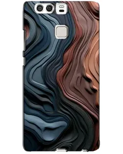 Чехол для Huawei P9 с картинкой «Цветные волны каньона»