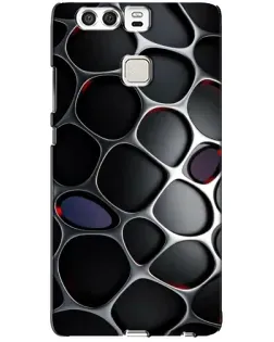 Чехол для Huawei P9 с картинкой «Объемная темная решетка»