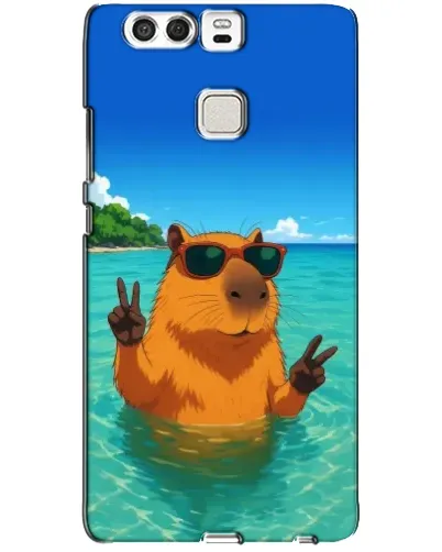 Чехол для Huawei P9 с картинкой «Морская капибара» Чехол для Huawei P9 с картинкой «Морская капибара»