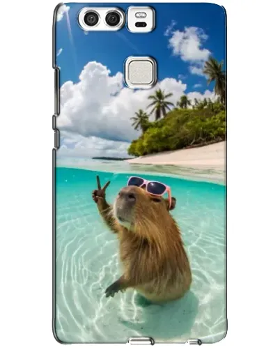 Чехол для Huawei P9 с картинкой «Капибара на море» Чехол для Huawei P9 с картинкой «Капибара на море»