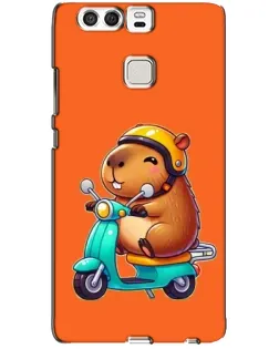 Чохол для Huawei P9 з картинкою «Капібара на скутері»