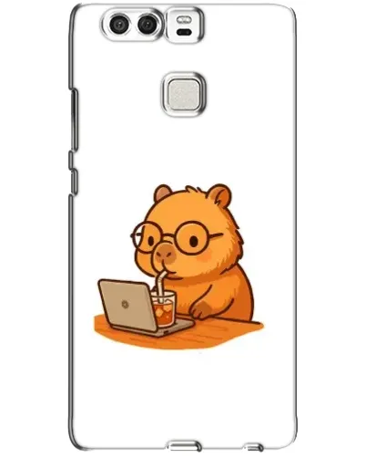 Чехол для Huawei P9 с картинкой «Капибара с ноутбуком» Чехол для Huawei P9 с картинкой «Капибара с ноутбуком»