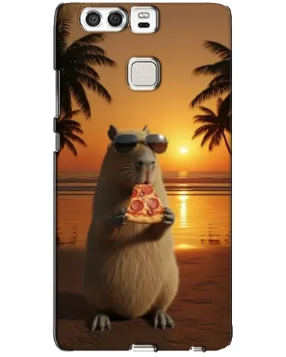 Чехол для Huawei P9 с картинкой «Капибара с пиццей» Чехол для Huawei P9 с картинкой «Капибара с пиццей»