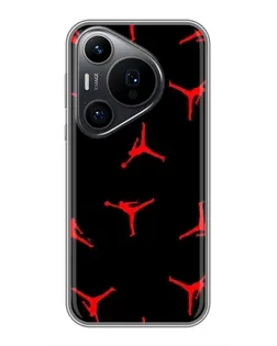 Чехол для Huawei Pura 70 PRO с картинкой «Jordan Red Pattern»