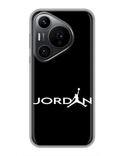 Чехол для Huawei Pura 70 PRO с картинкой «Jordan White Logo» Чехол для Huawei Pura 70 PRO с картинкой «Jordan White Logo»