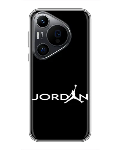 Чехол для Huawei Pura 70 PRO с картинкой «Jordan White Logo» Чехол для Huawei Pura 70 PRO с картинкой «Jordan White Logo»