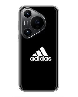 Чехол для Huawei Pura 70 PRO с картинкой «Черная классика Adidas»