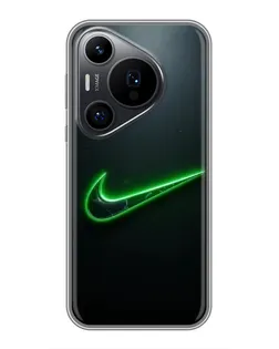 Чехол для Huawei Pura 70 PRO с картинкой «Неоновый контур Nike» Чехол для Huawei Pura 70 PRO с картинкой «Неоновый контур Nike»