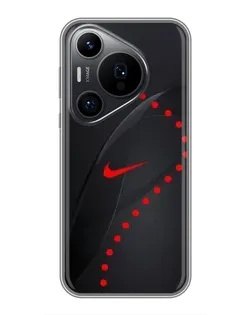 Чехол для Huawei Pura 70 PRO с картинкой «Абстрактный дизайн Nike»