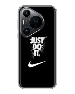 Чехол для Huawei Pura 70 PRO с картинкой «Текстовый принт Nike»