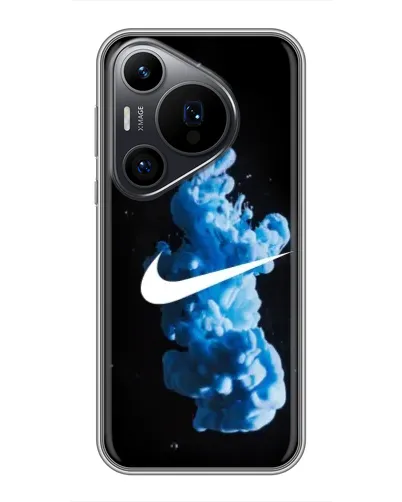 Чехол для Huawei Pura 70 PRO с картинкой «Nike и синий дым» Чехол для Huawei Pura 70 PRO с картинкой «Nike и синий дым»