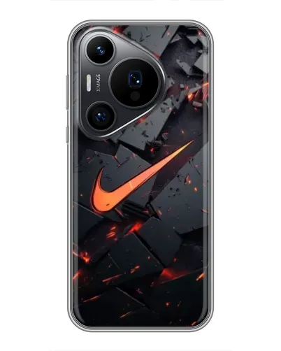 Чехол для Huawei Pura 70 PRO с картинкой «Nike — эффект разломов» Чехол для Huawei Pura 70 PRO с картинкой «Nike — эффект разломов»