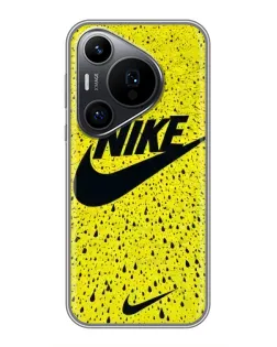 Чехол для Huawei Pura 70 PRO с картинкой «Желтый текстурный Nike»