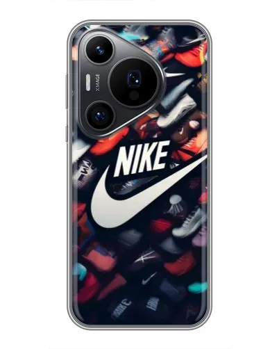 Чехол для Huawei Pura 70 PRO с картинкой «Коллекция кроссовок Nike» Чехол для Huawei Pura 70 PRO с картинкой «Коллекция кроссовок Nike»