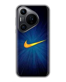 Чехол для Huawei Pura 70 PRO с картинкой «Синий пульс Nike»