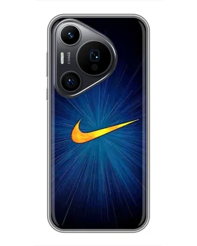 Чехол для Huawei Pura 70 PRO с картинкой «Синий пульс Nike» Чехол для Huawei Pura 70 PRO с картинкой «Синий пульс Nike»
