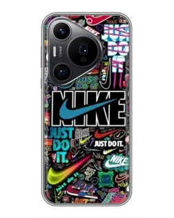 Чехол для Huawei Pura 70 PRO с картинкой «Яркий коллаж Nike»