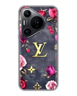 Чехол для Huawei Pura 70 PRO с картинкой «Цветочный Louis Vuitton»